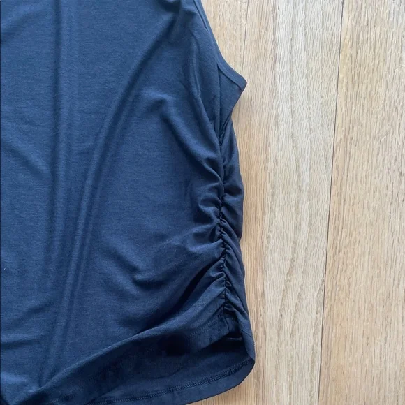 Old Navy Active Cloudmotion Ruched Side Sleeveless Tank Top, Navy Blue, Size M - Picture 3 of 5